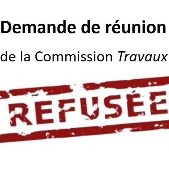 Juin 2024, suite : la Mairie refuse la réunion de la Commission « Travaux » alors qu’un trou est apparu le 12 mai dernier dans la chaussée de la rue Saint-Denis.