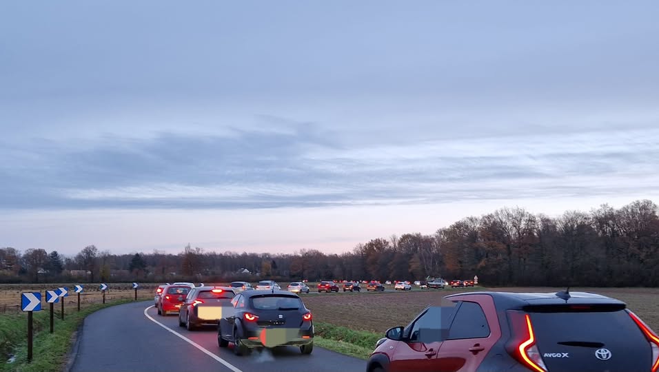 28 novembre 2024 : répercussion des travaux à Jossigny sur la circulation dans notre village.