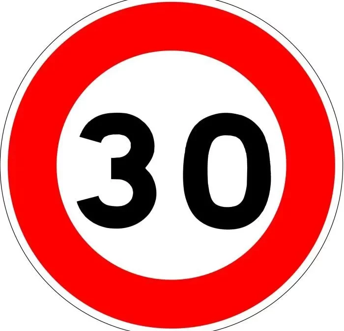 Fin février 2023 : notre proposition de Zone 30 pour limiter la vitesse de circulation dans le village.