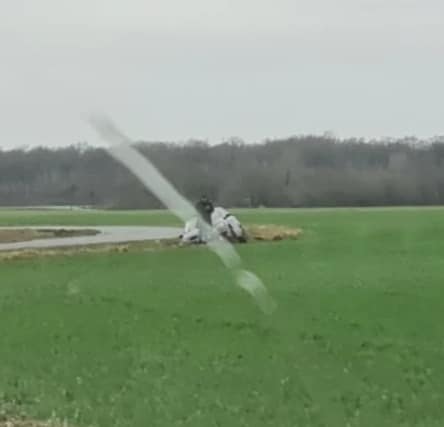 8 février 2024, sortie nord du Bourg (D88A), encore une voiture dans le fossé 😢