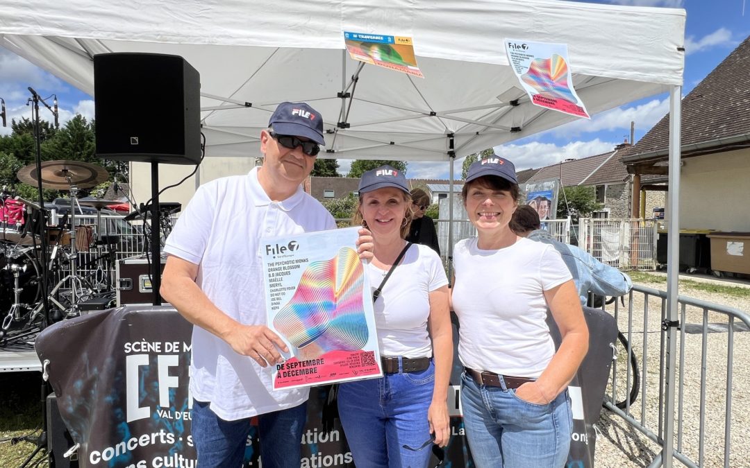 12 juillet 2024 : Concert File7 à Villeneuve-Saint-Denis 👍. Sur scène : Donamaria.