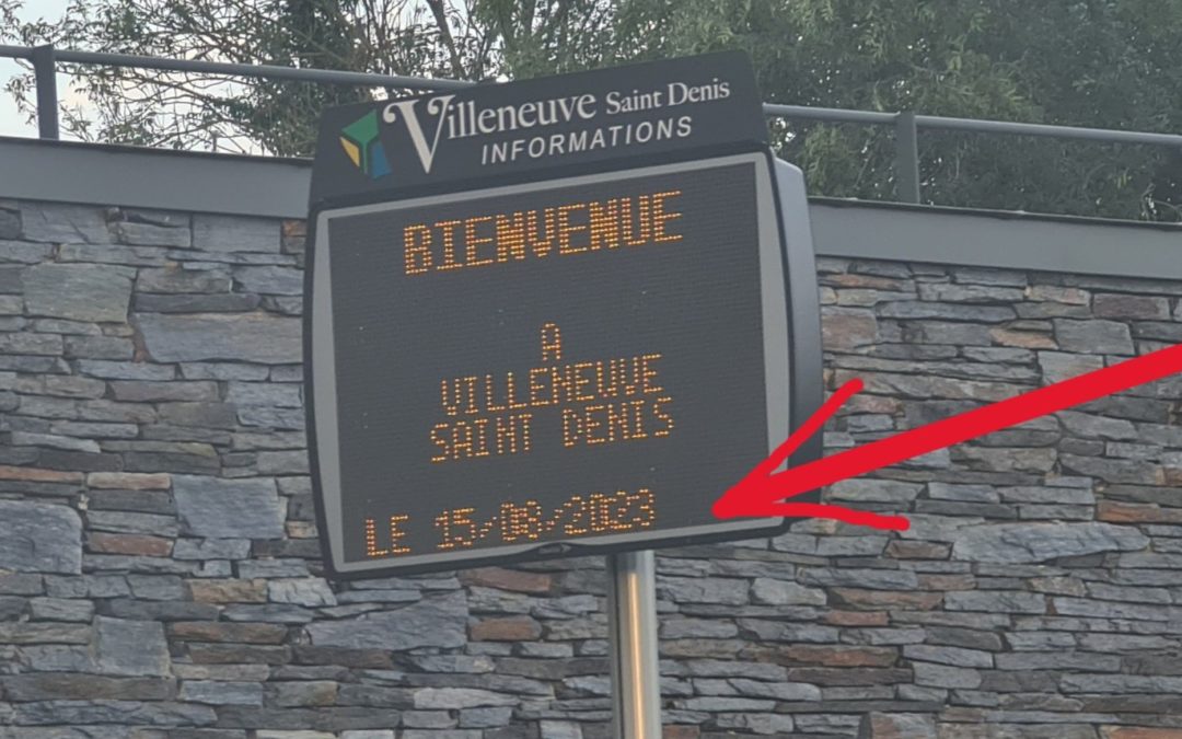 15 août 2023 : affichage municipal, le gâchis continue 😢