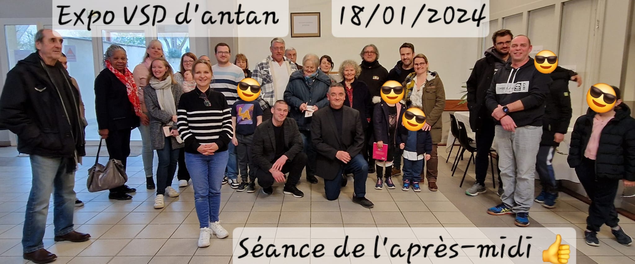 Photos illustrant la participation de nombreux citoyens à l'exposition VSD d'antan. Cartes postales du début du 20° siècle.