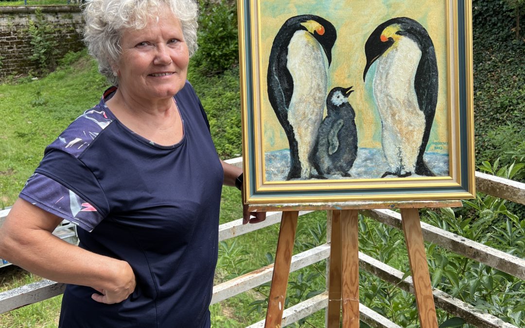 9 février 2025, après-midi peinture avec Mercedes San Emeterio. Nous mettons en avant les passions des Vildyonisiens puisque la Commission Culture de la Municipalité n&rsquo;est jamais réunie 😕