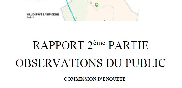 5 décembre 2025 : le rapport de la Commission d&rsquo;enquête suite au projet de PLUI de VEA est enfin disponible. La Présidente de la Commission demande à ce que les observations déposées par les habitants de Villeneuve-Saint-Denis soient examinées 🤞